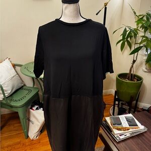 ASOS Black Short Sleeve T Dress